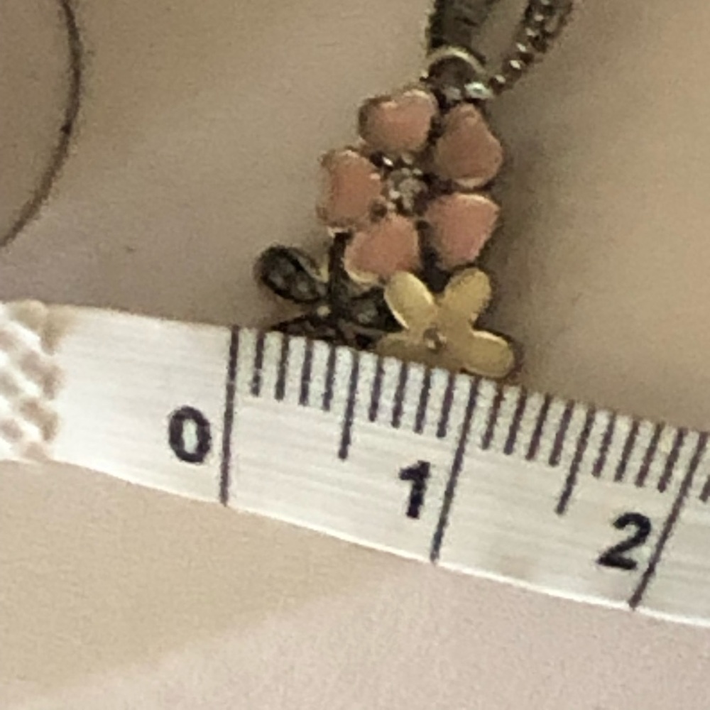 NEW 925 Silver and Enamel Flowers Charm/Pendant - Picture 9 of 10
